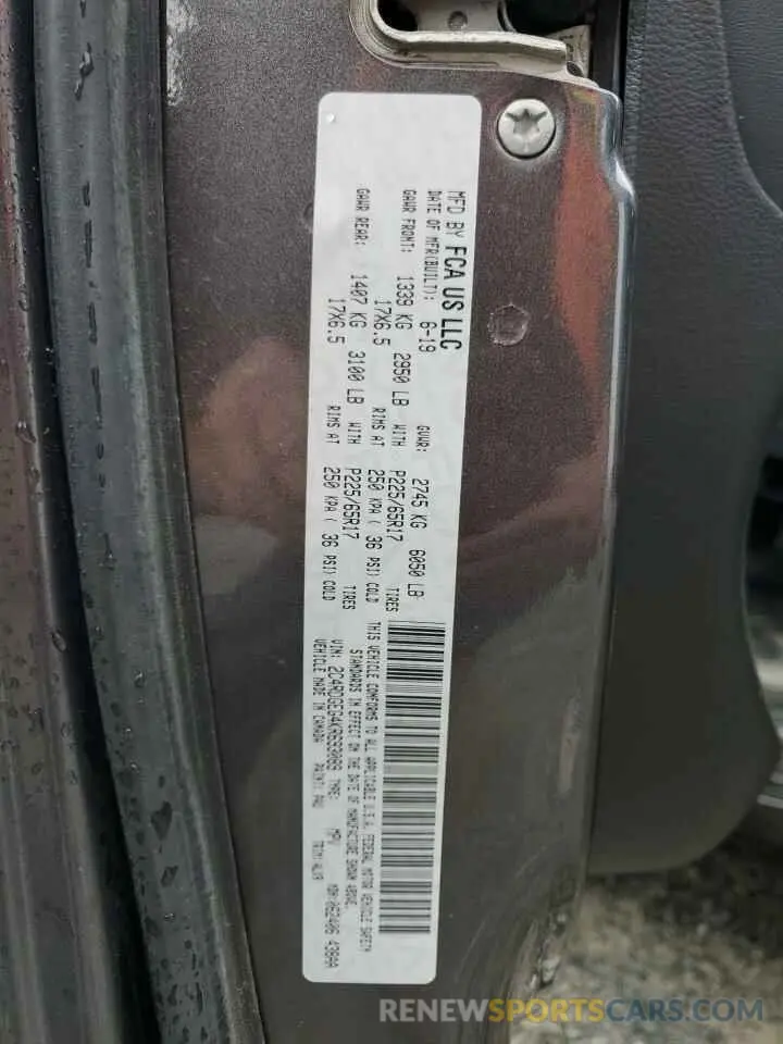 13 Photograph of a damaged car 2C4RDGEG4KR693089 DODGE CARAVAN 2019