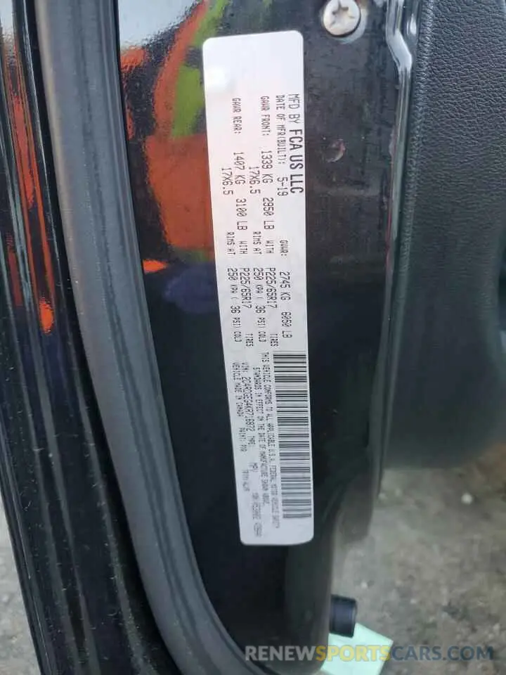 13 Photograph of a damaged car 2C4RDGEG4KR716872 DODGE CARAVAN 2019