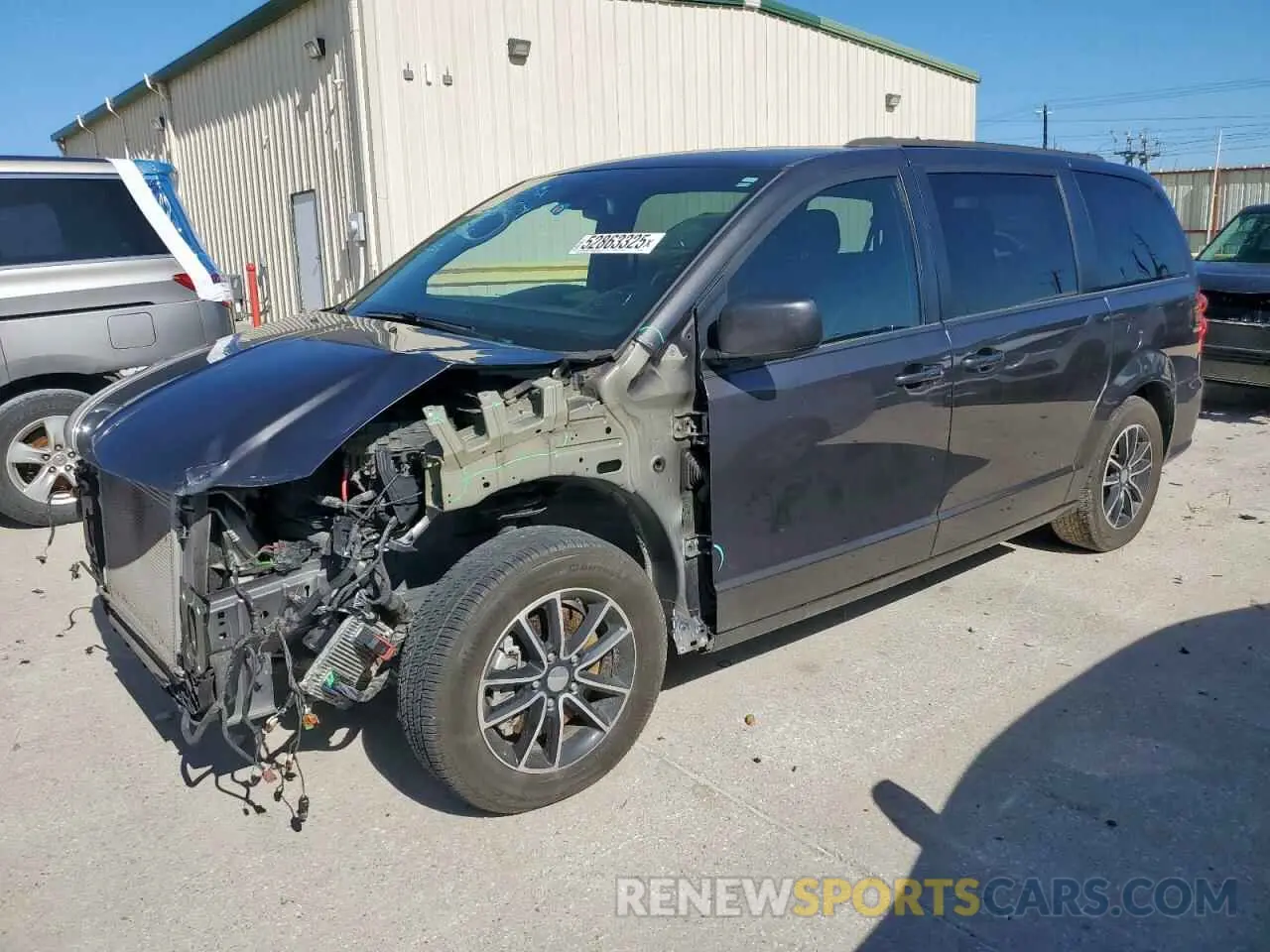 1 Photograph of a damaged car 2C4RDGEG6KR600654 DODGE CARAVAN 2019