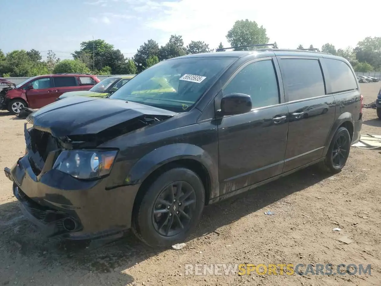 1 Photograph of a damaged car 2C4RDGEG6KR742504 DODGE CARAVAN 2019