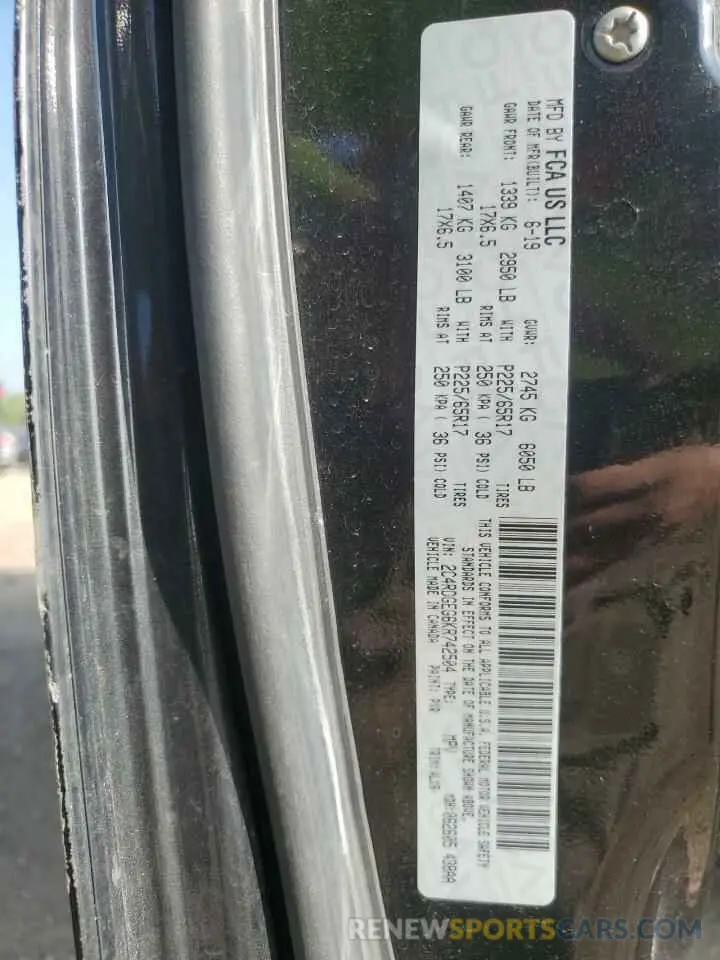 13 Photograph of a damaged car 2C4RDGEG6KR742504 DODGE CARAVAN 2019