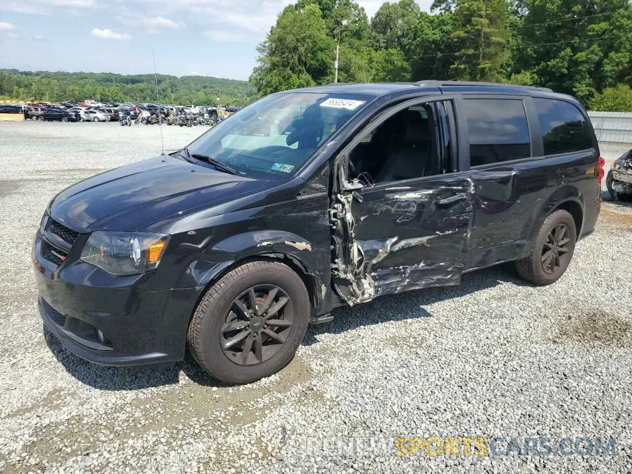 1 Photograph of a damaged car 2C4RDGEG7KR743564 DODGE CARAVAN 2019