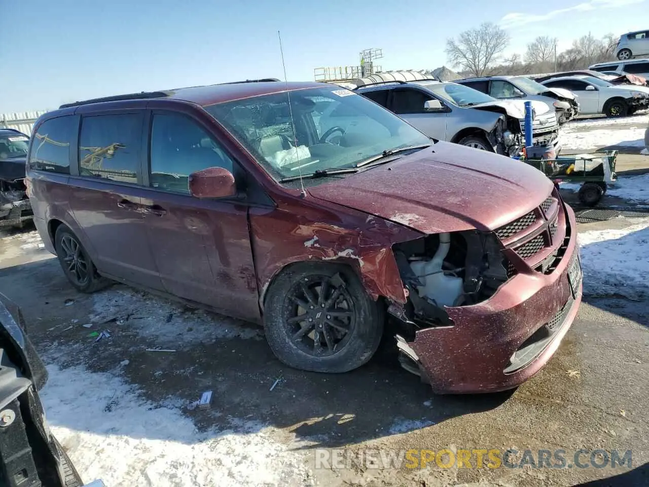 4 Photograph of a damaged car 2C4RDGEG7KR790223 DODGE CARAVAN 2019
