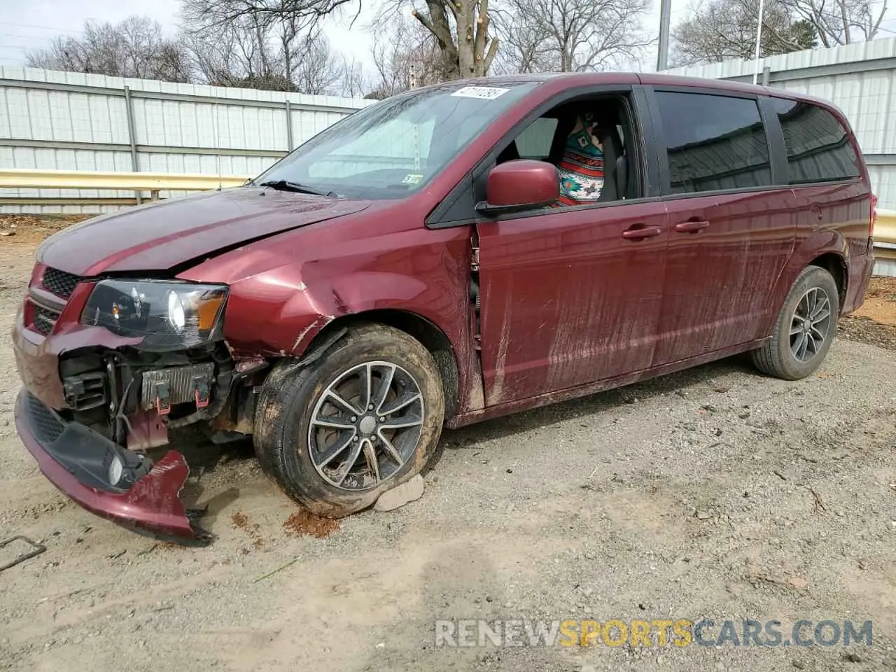 1 Photograph of a damaged car 2C4RDGEG8KR535502 DODGE CARAVAN 2019