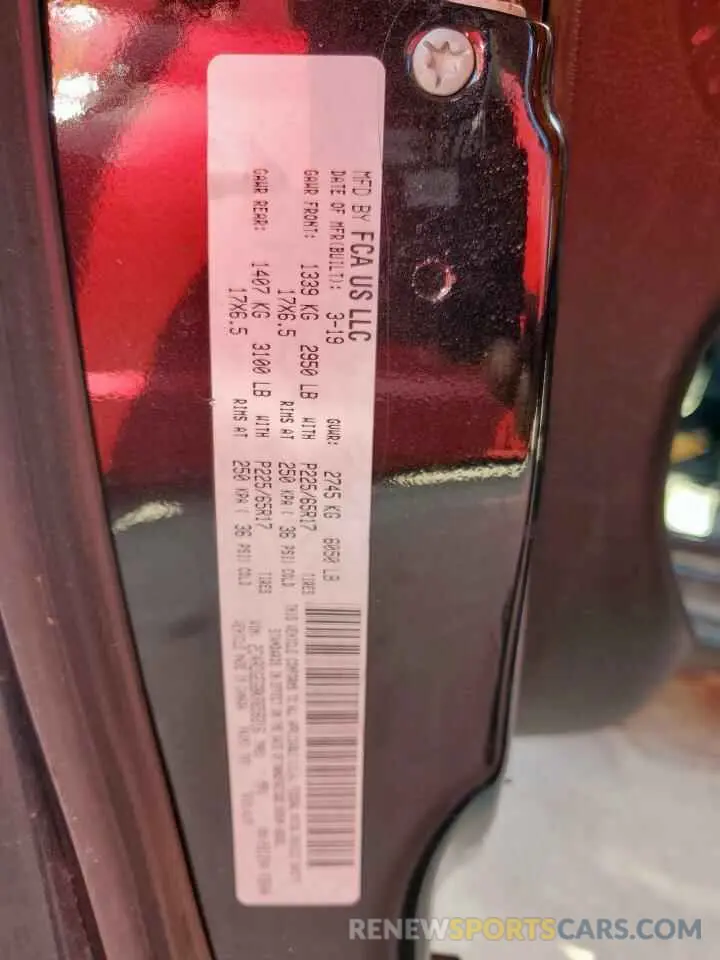 14 Photograph of a damaged car 2C4RDGEG8KR658216 DODGE CARAVAN 2019