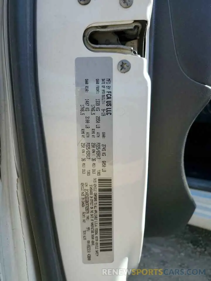 15 Photograph of a damaged car 2C4RDGEG8KR769879 DODGE CARAVAN 2019