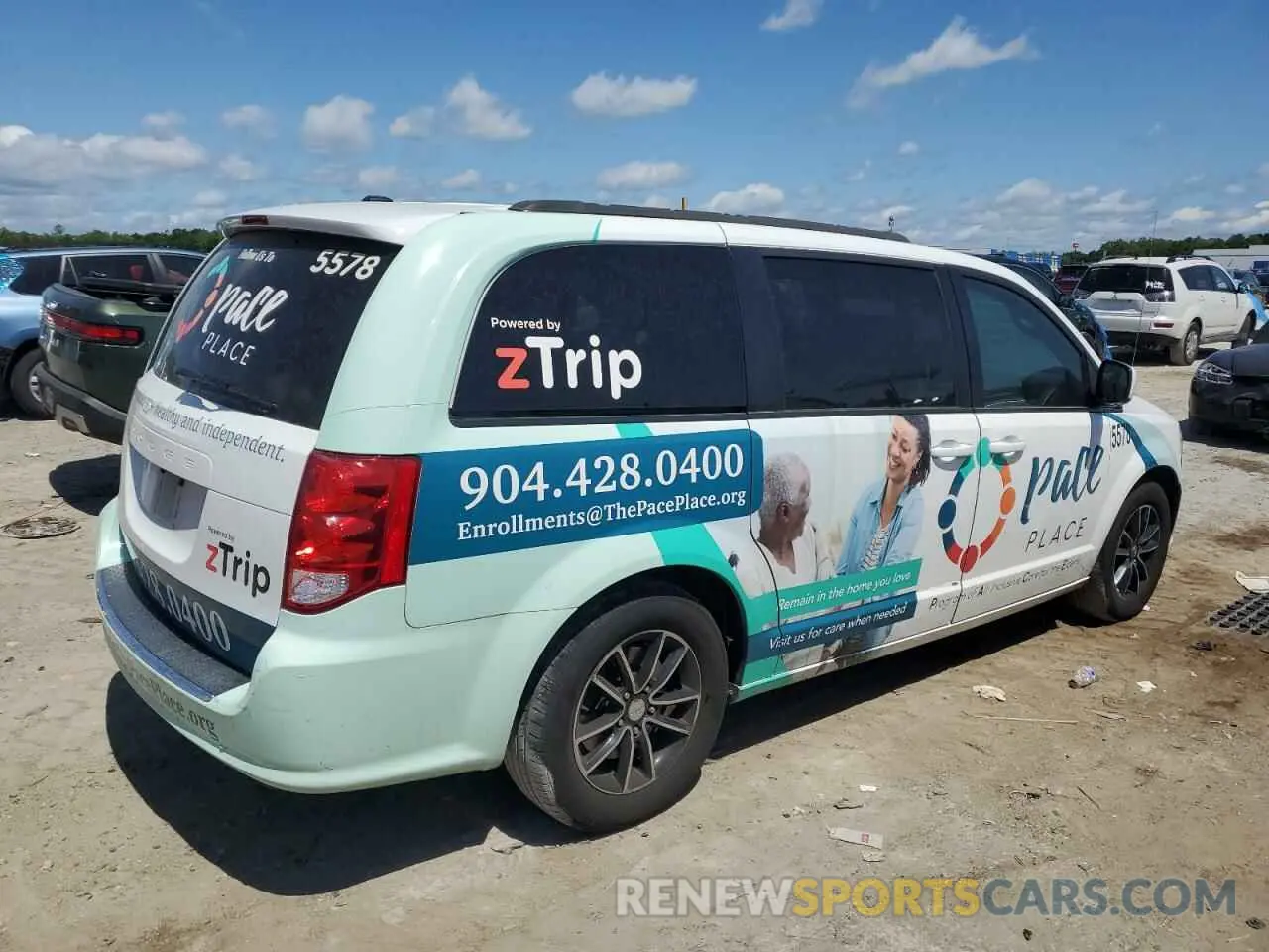 3 Photograph of a damaged car 2C4RDGEG9KR663165 DODGE CARAVAN 2019