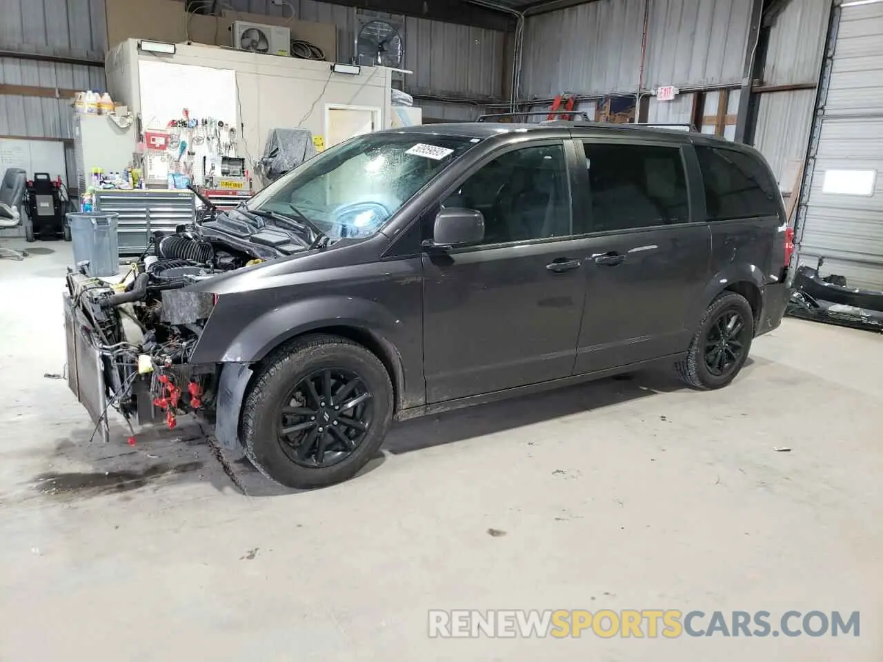 1 Photograph of a damaged car 2C4RDGEG9KR694822 DODGE CARAVAN 2019