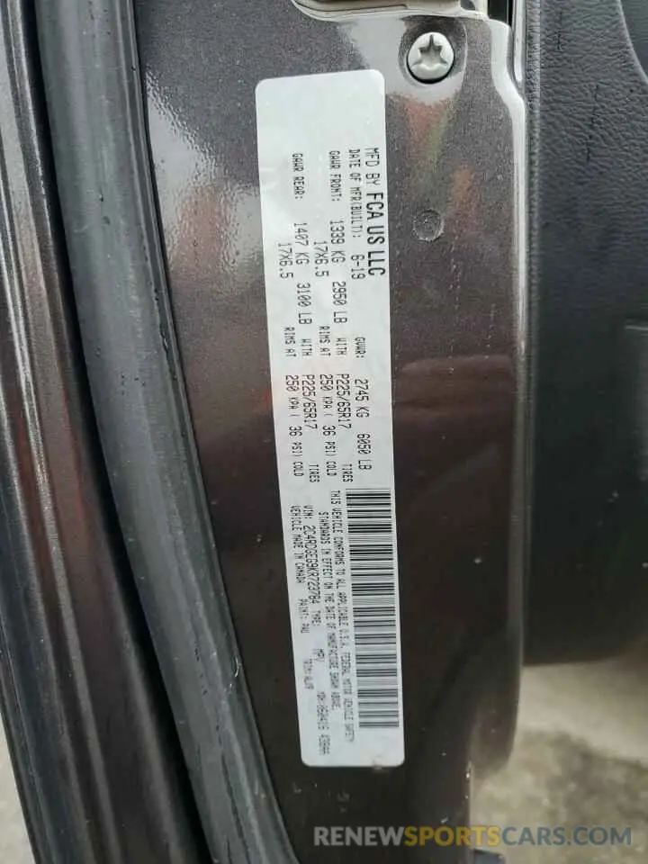 13 Photograph of a damaged car 2C4RDGEG9KR723784 DODGE CARAVAN 2019
