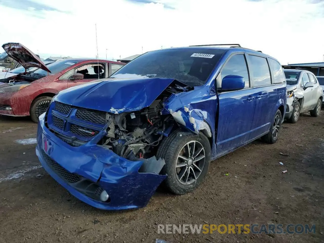 1 Photograph of a damaged car 2C4RDGEGXKR621250 DODGE CARAVAN 2019