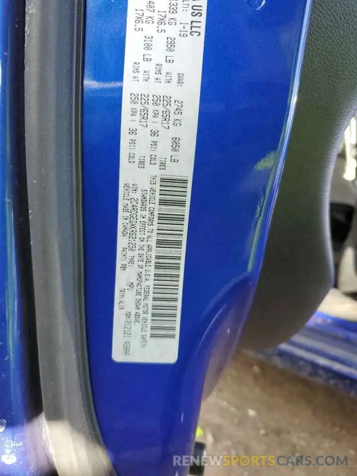 13 Photograph of a damaged car 2C4RDGEGXKR621250 DODGE CARAVAN 2019