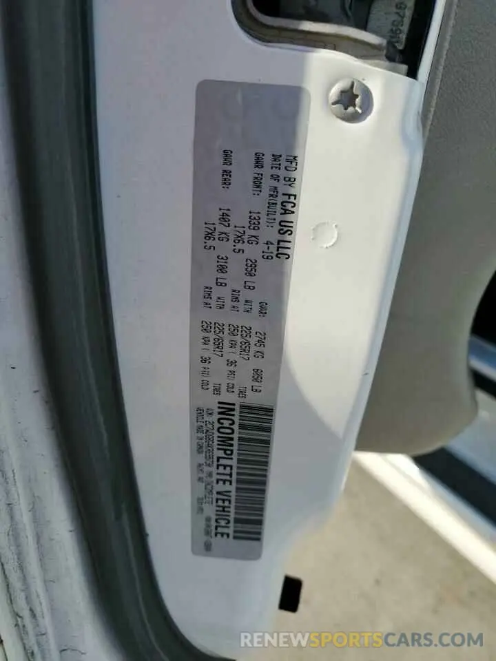 14 Photograph of a damaged car 2C7WDGBG4KR699730 DODGE CARAVAN 2019