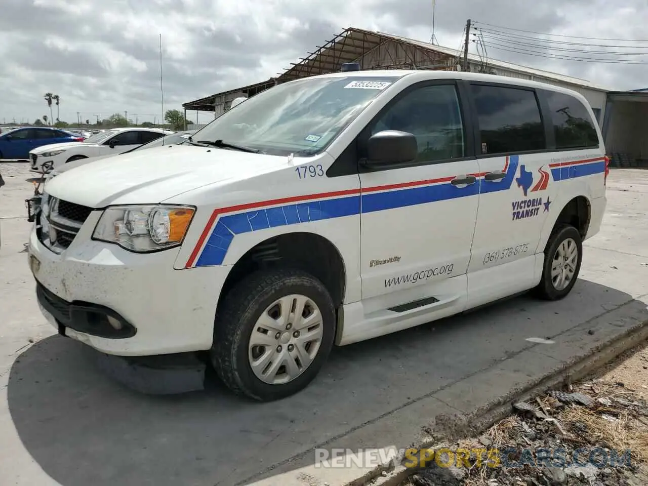 1 Photograph of a damaged car 2C7WDGBG6KR683769 DODGE CARAVAN 2019