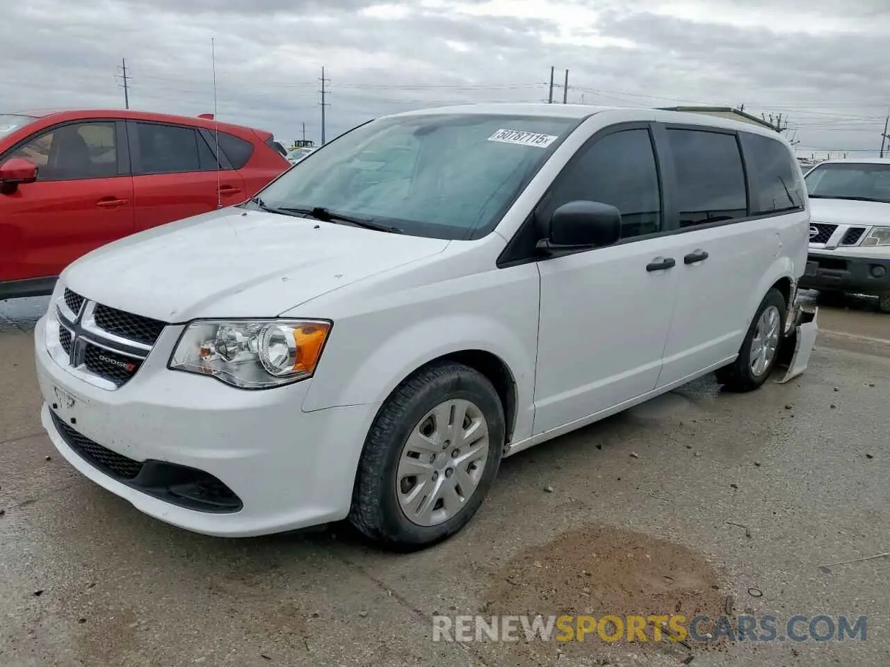1 Photograph of a damaged car 2C4RDGBG6LR237326 DODGE CARAVAN 2020