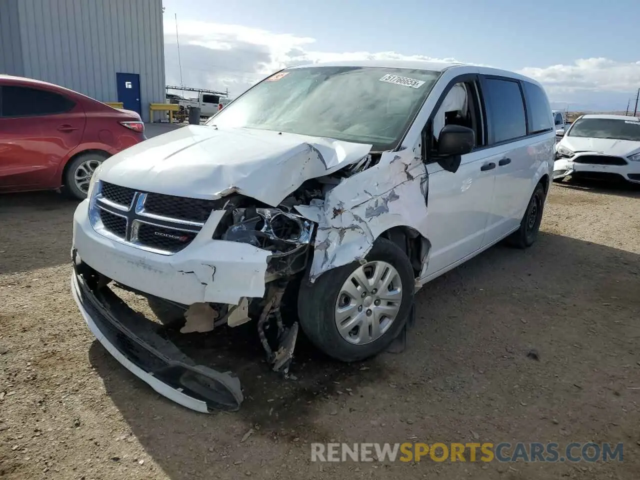 1 Photograph of a damaged car 2C4RDGBGXLR221811 DODGE CARAVAN 2020