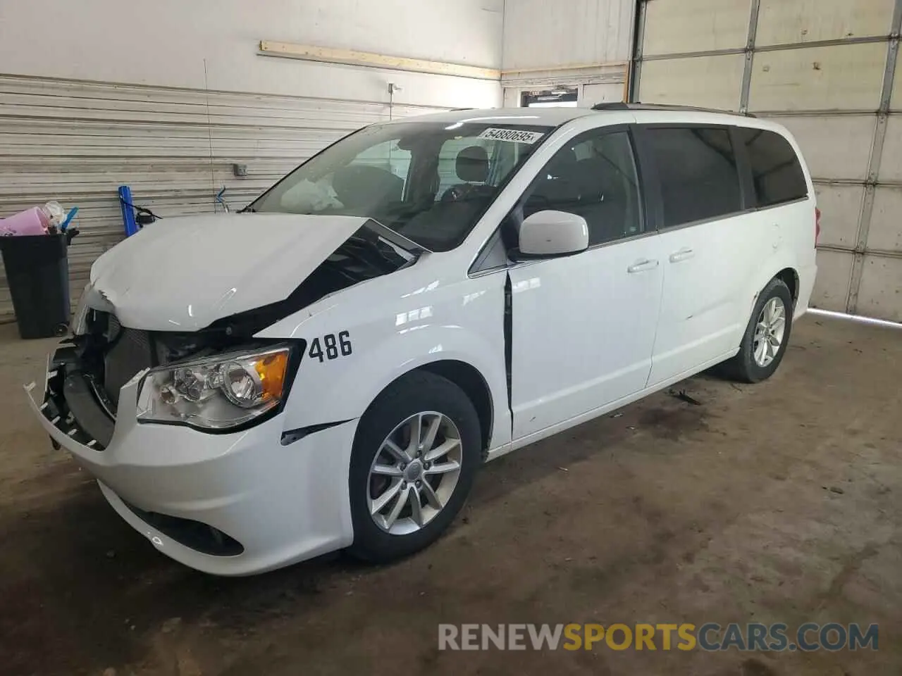 1 Photograph of a damaged car 2C4RDGCG4LR154086 DODGE CARAVAN 2020
