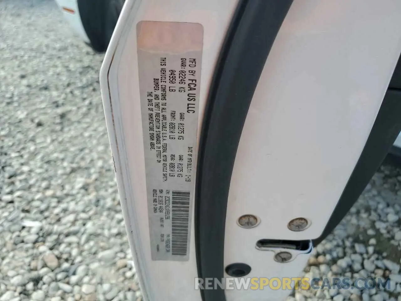 15 Photograph of a damaged car 2C3CDZAG1KH591296 DODGE CHALLENGER 2019