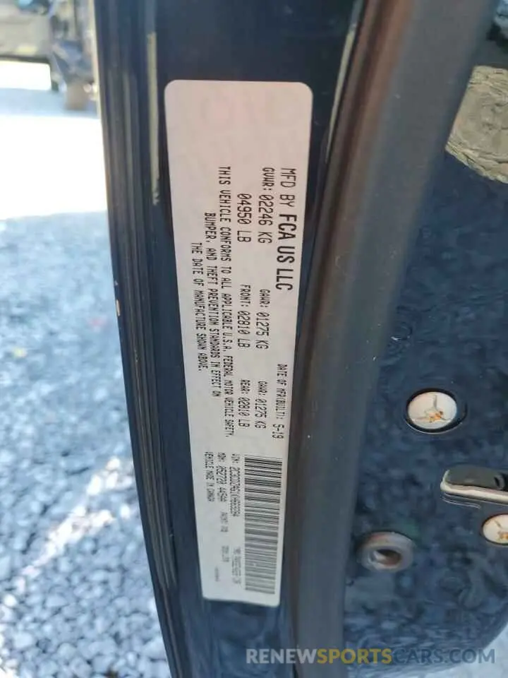12 Photograph of a damaged car 2C3CDZAG1KH669284 DODGE CHALLENGER 2019