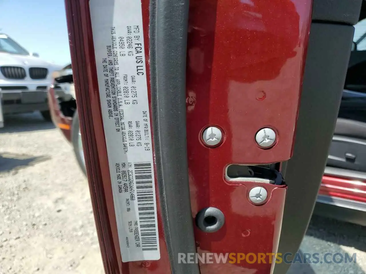 13 Photograph of a damaged car 2C3CDZAG1KH714868 DODGE CHALLENGER 2019