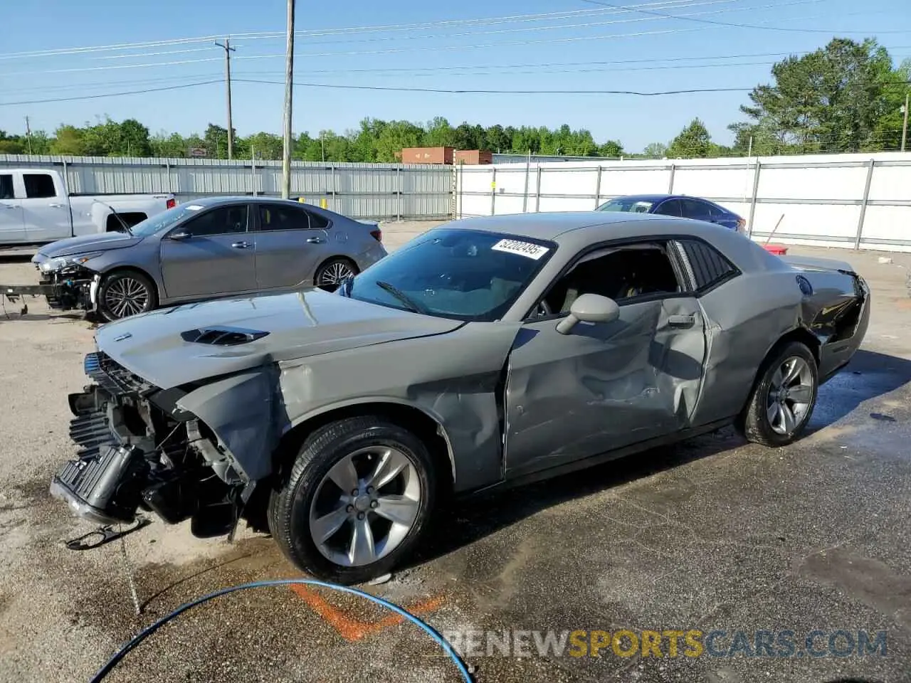 1 Photograph of a damaged car 2C3CDZAG2KH524724 DODGE CHALLENGER 2019
