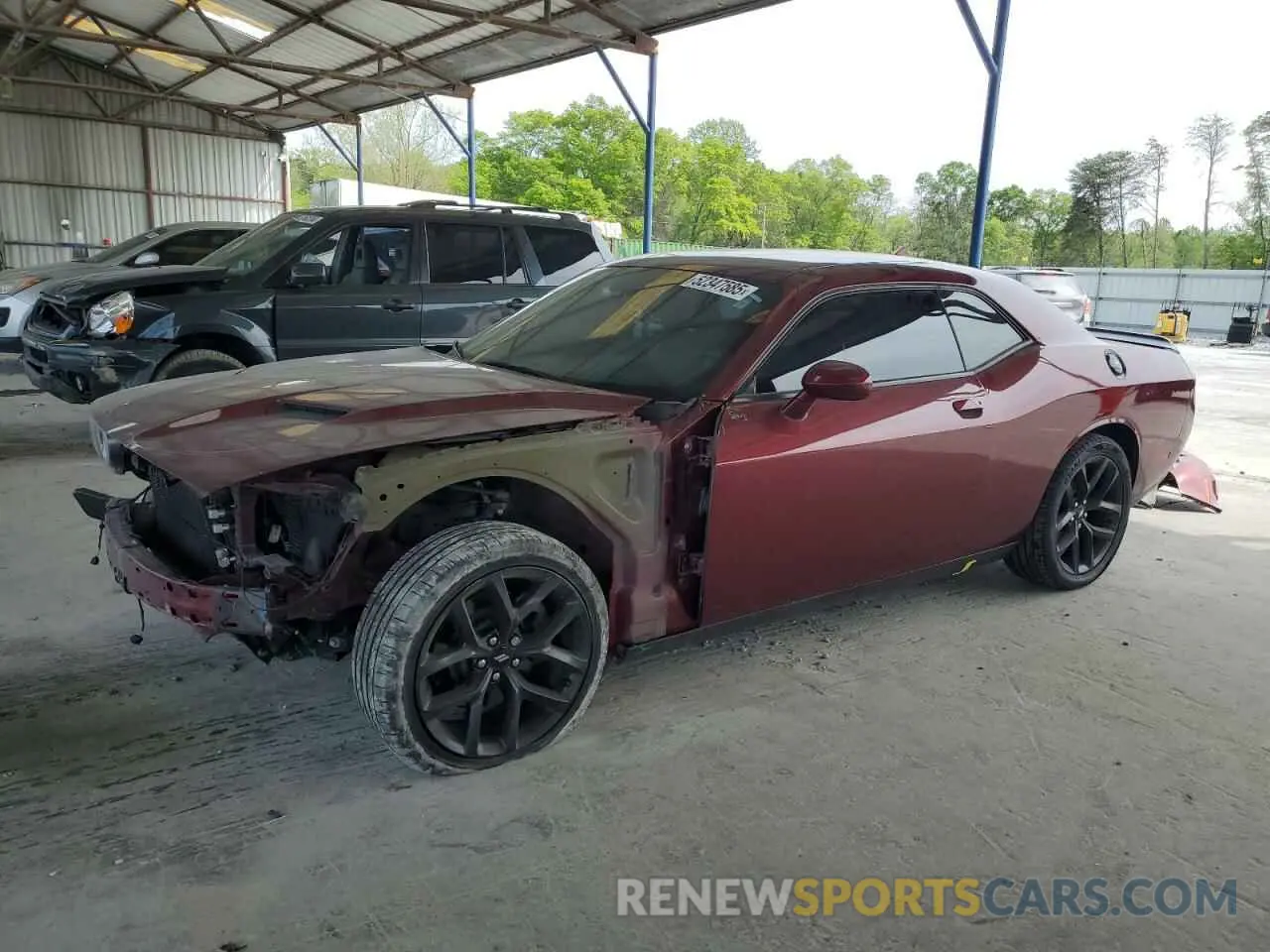 1 Photograph of a damaged car 2C3CDZAG2KH684540 DODGE CHALLENGER 2019