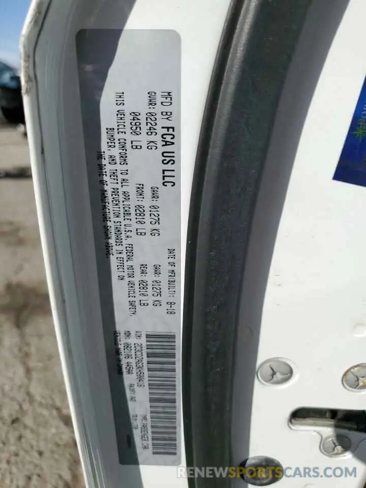 14 Photograph of a damaged car 2C3CDZAG3KH500416 DODGE CHALLENGER 2019