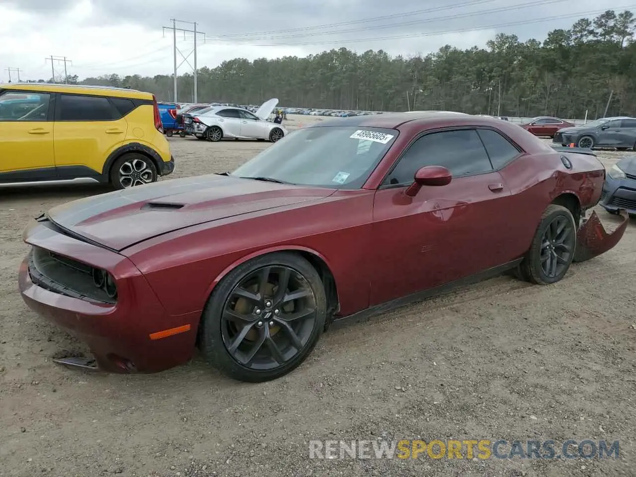 1 Photograph of a damaged car 2C3CDZAG3KH503784 DODGE CHALLENGER 2019
