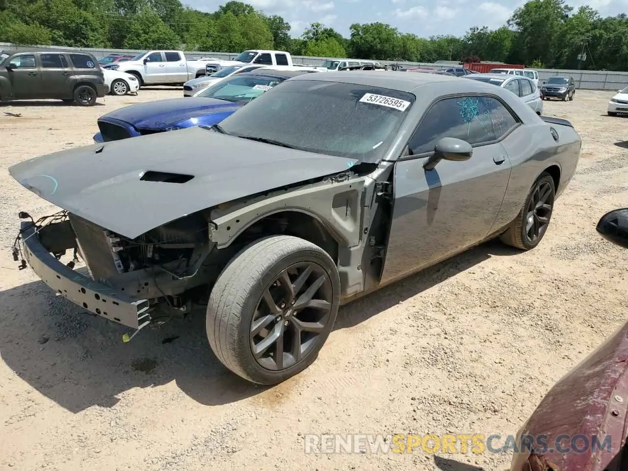 1 Photograph of a damaged car 2C3CDZAG3KH541547 DODGE CHALLENGER 2019