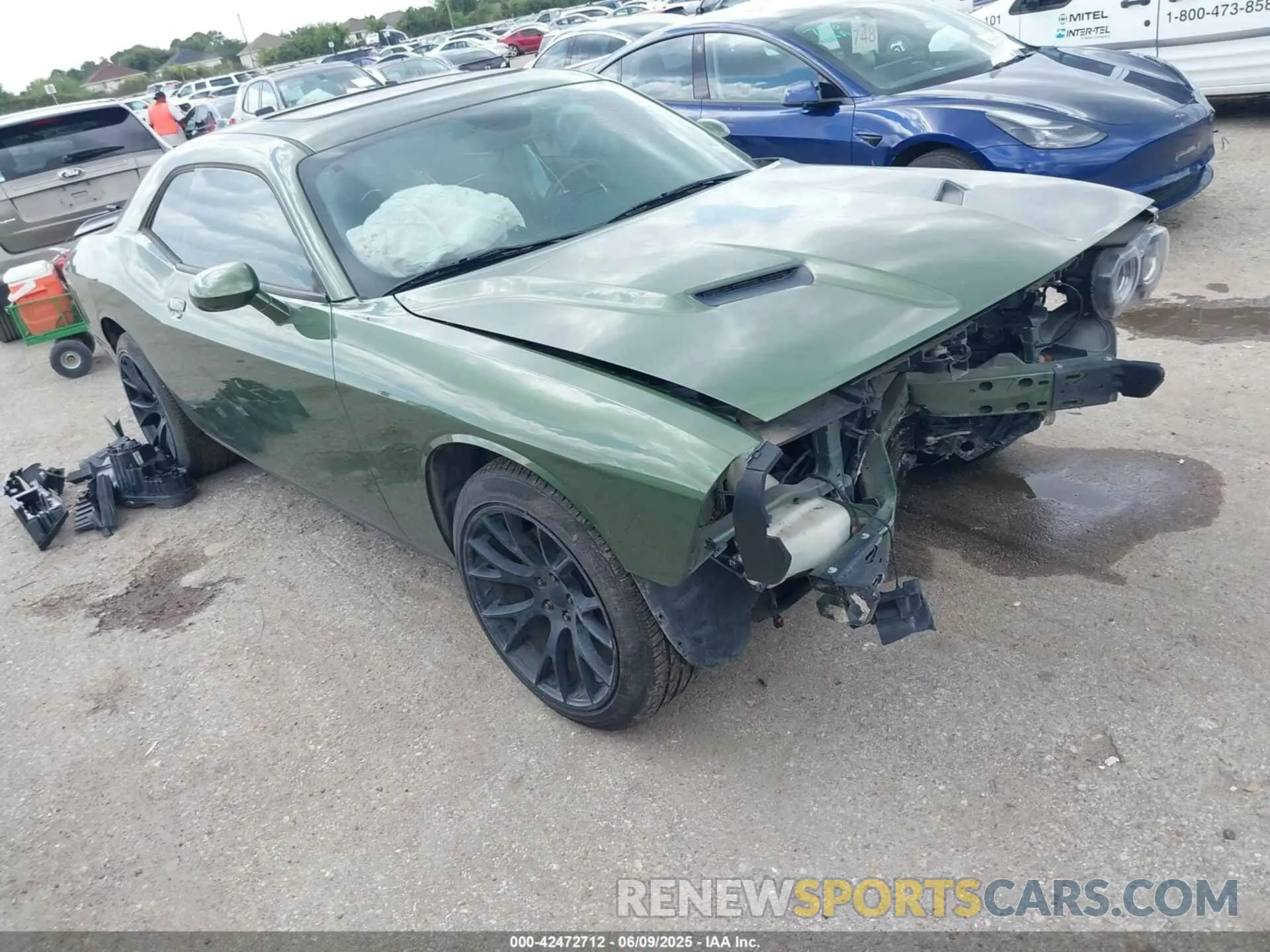 1 Photograph of a damaged car 2C3CDZAG3KH632849 DODGE CHALLENGER 2019