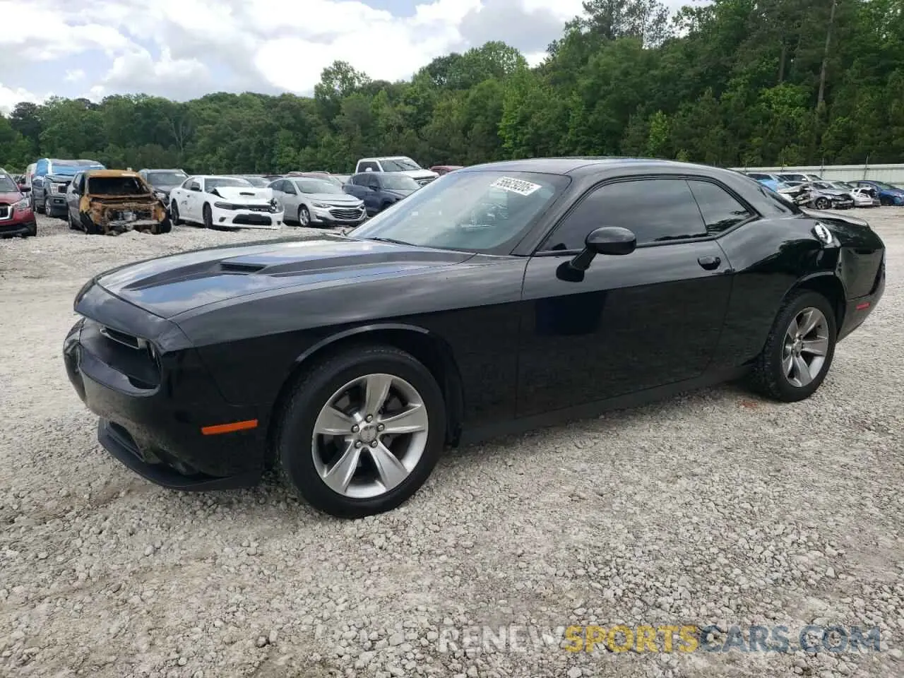 1 Photograph of a damaged car 2C3CDZAG3KH733406 DODGE CHALLENGER 2019