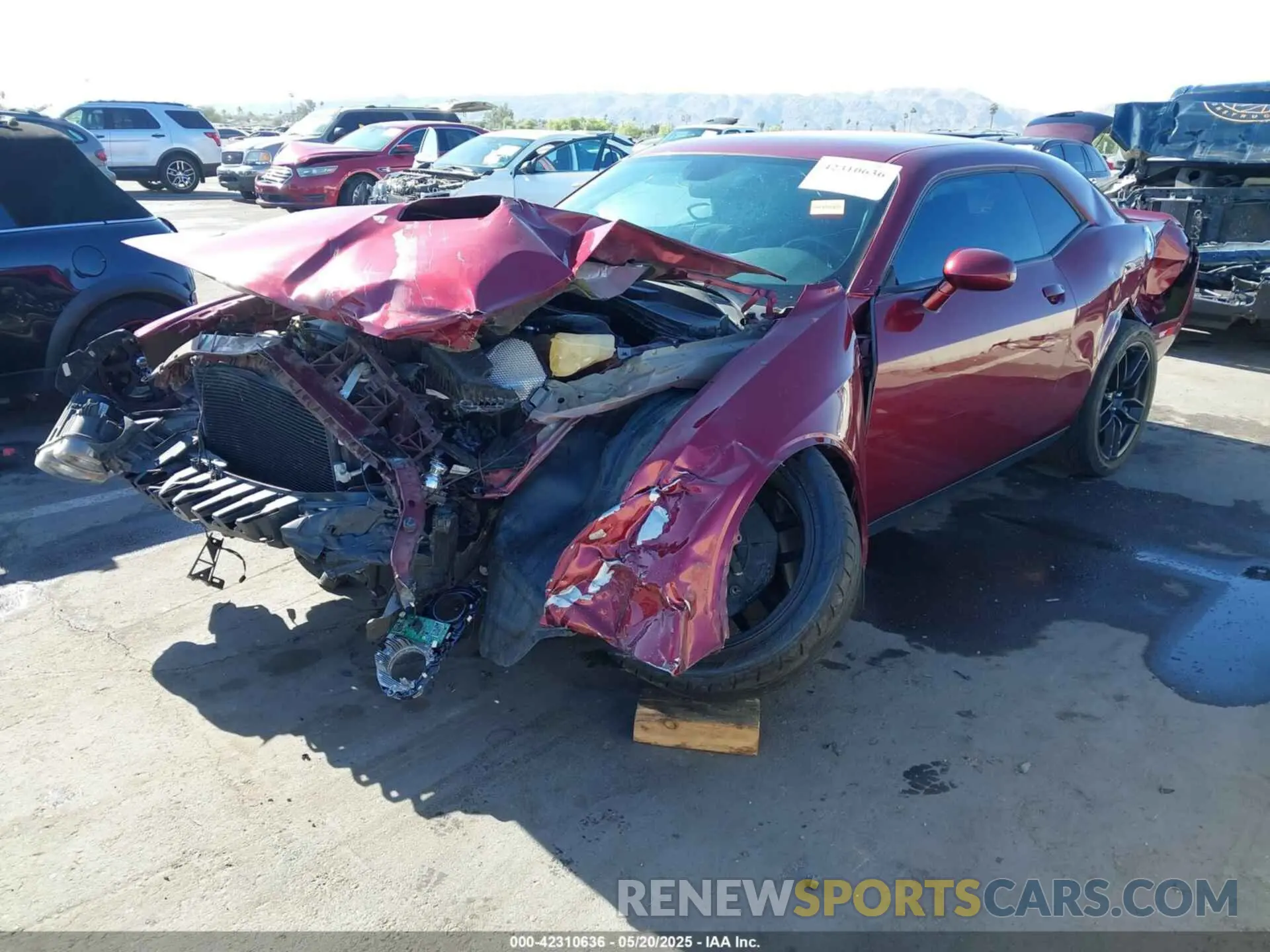 2 Photograph of a damaged car 2C3CDZAG3KH744129 DODGE CHALLENGER 2019