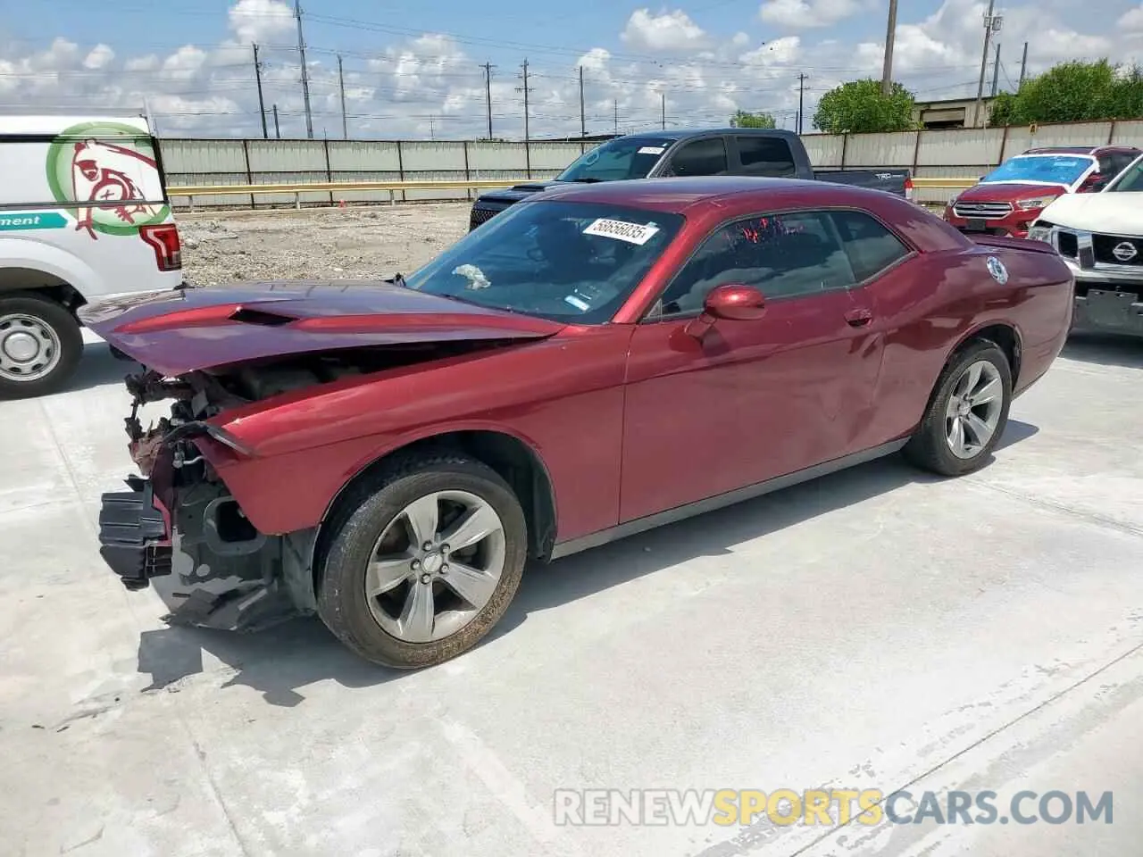 1 Photograph of a damaged car 2C3CDZAG4KH531691 DODGE CHALLENGER 2019