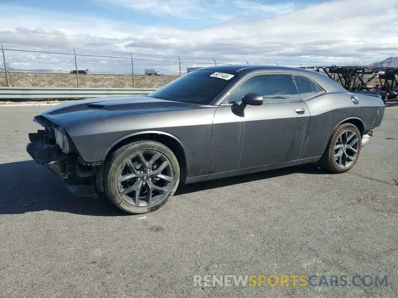 1 Photograph of a damaged car 2C3CDZAG4KH735469 DODGE CHALLENGER 2019