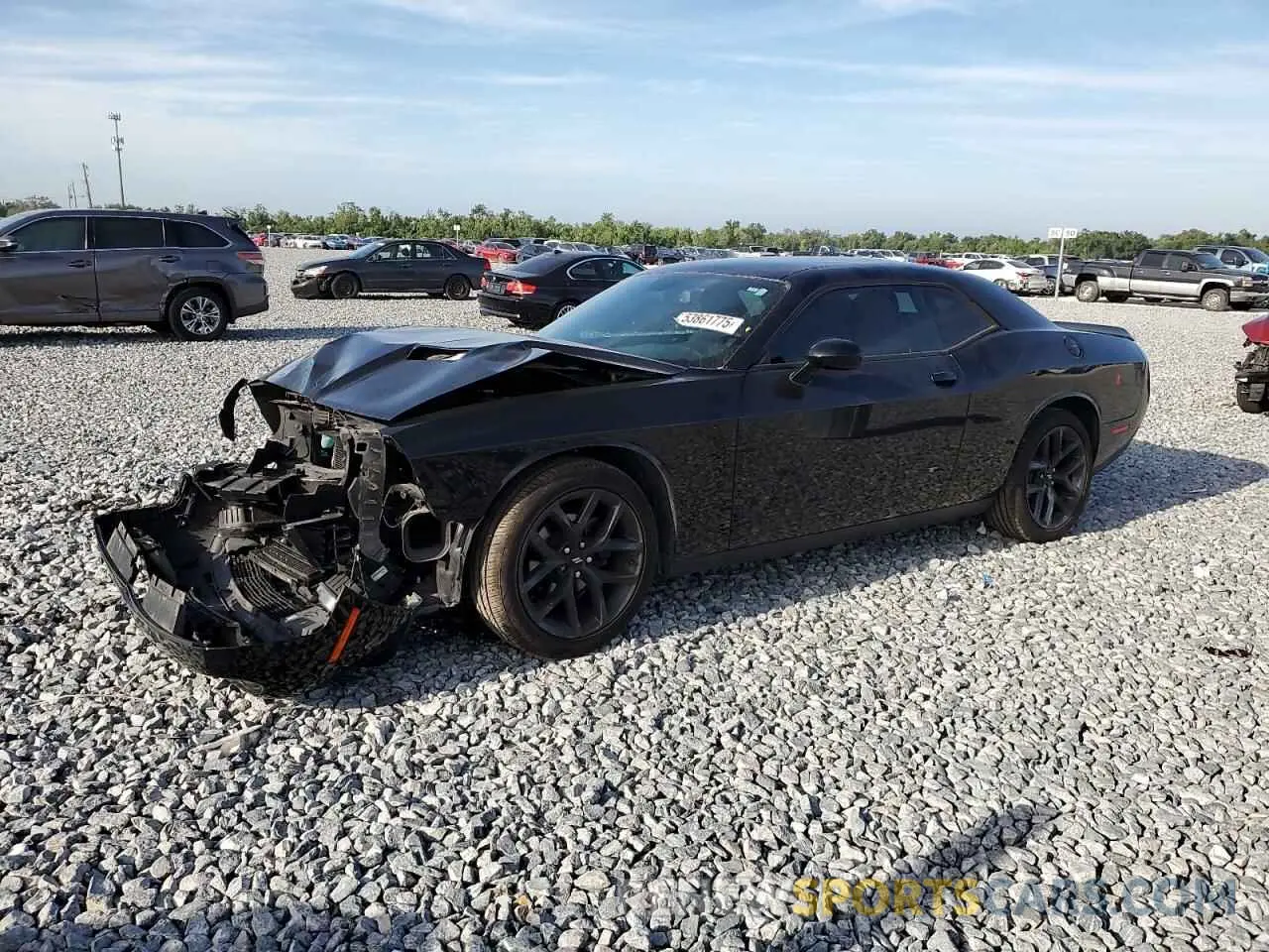 1 Photograph of a damaged car 2C3CDZAG5KH522014 DODGE CHALLENGER 2019