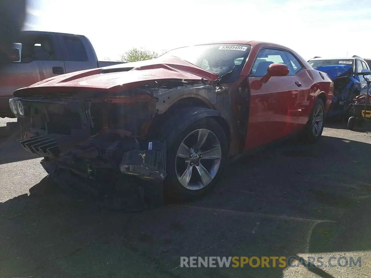1 Photograph of a damaged car 2C3CDZAG5KH723458 DODGE CHALLENGER 2019
