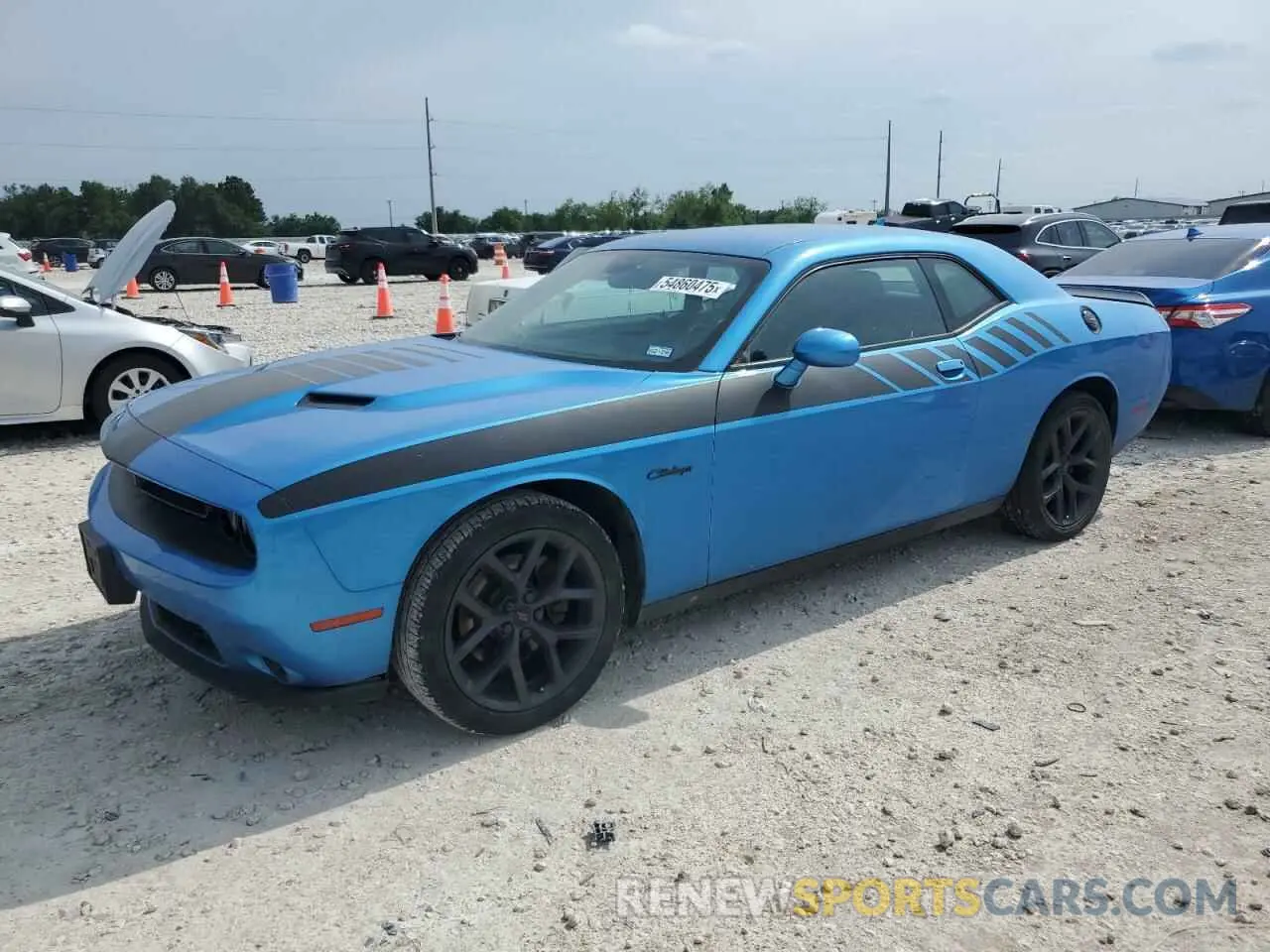 1 Photograph of a damaged car 2C3CDZAG6KH574901 DODGE CHALLENGER 2019