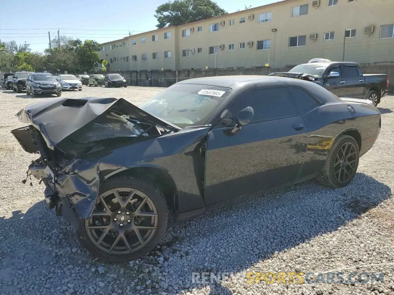 1 Photograph of a damaged car 2C3CDZAG6KH674237 DODGE CHALLENGER 2019
