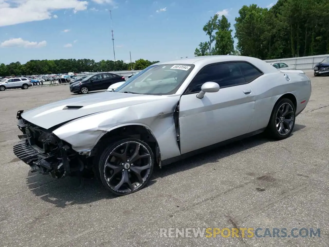 1 Photograph of a damaged car 2C3CDZAG6KH733965 DODGE CHALLENGER 2019