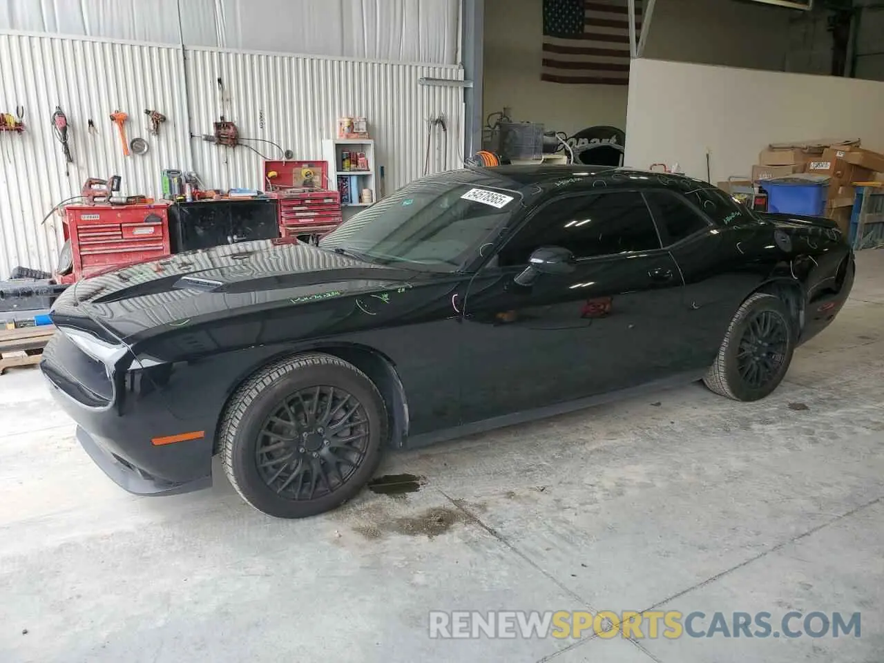1 Photograph of a damaged car 2C3CDZAG7KH504128 DODGE CHALLENGER 2019