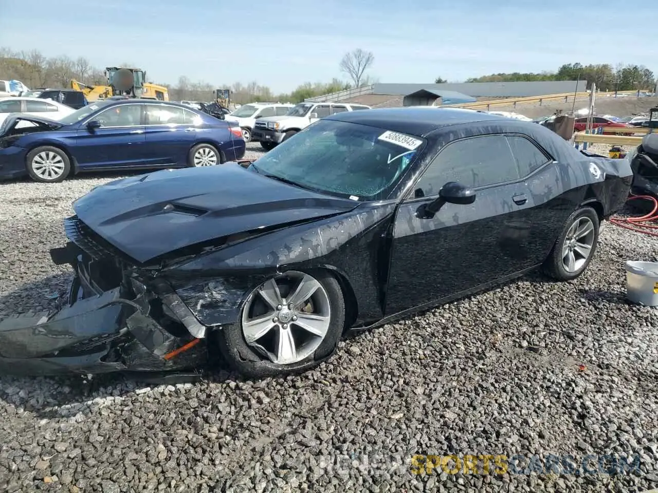 1 Photograph of a damaged car 2C3CDZAG8KH672148 DODGE CHALLENGER 2019