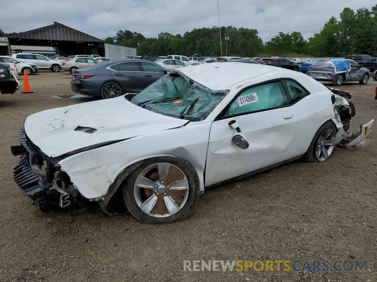 1 Photograph of a damaged car 2C3CDZAG8KH714592 DODGE CHALLENGER 2019