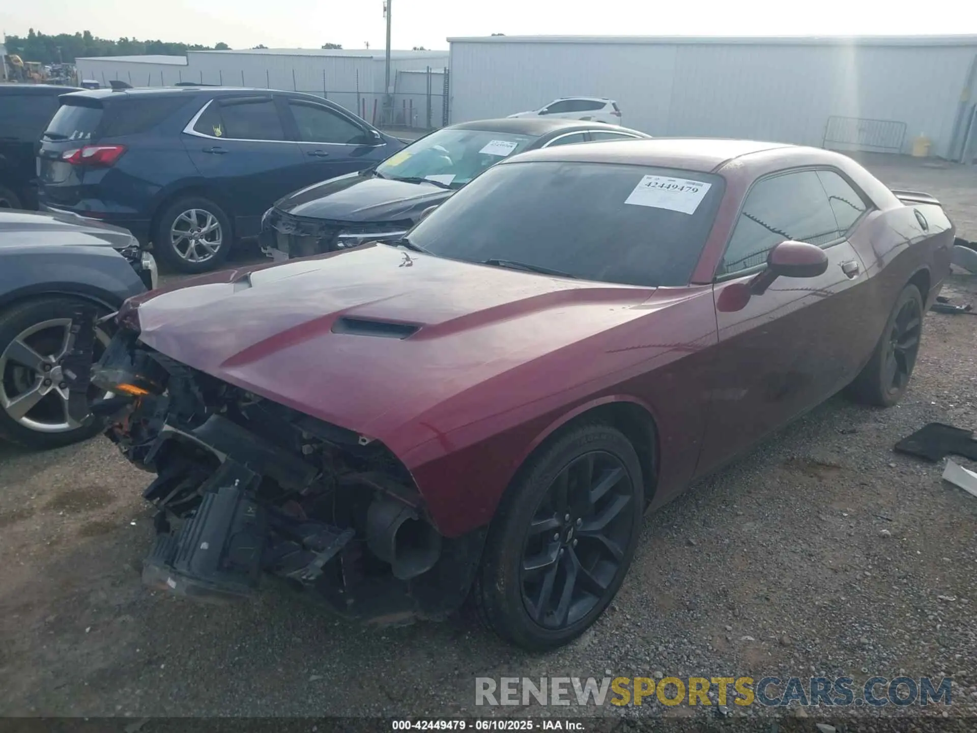 2 Photograph of a damaged car 2C3CDZAG9KH632838 DODGE CHALLENGER 2019