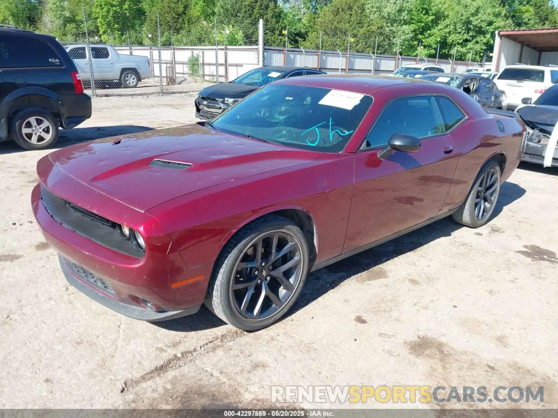 2 Photograph of a damaged car 2C3CDZAGXKH504141 DODGE CHALLENGER 2019