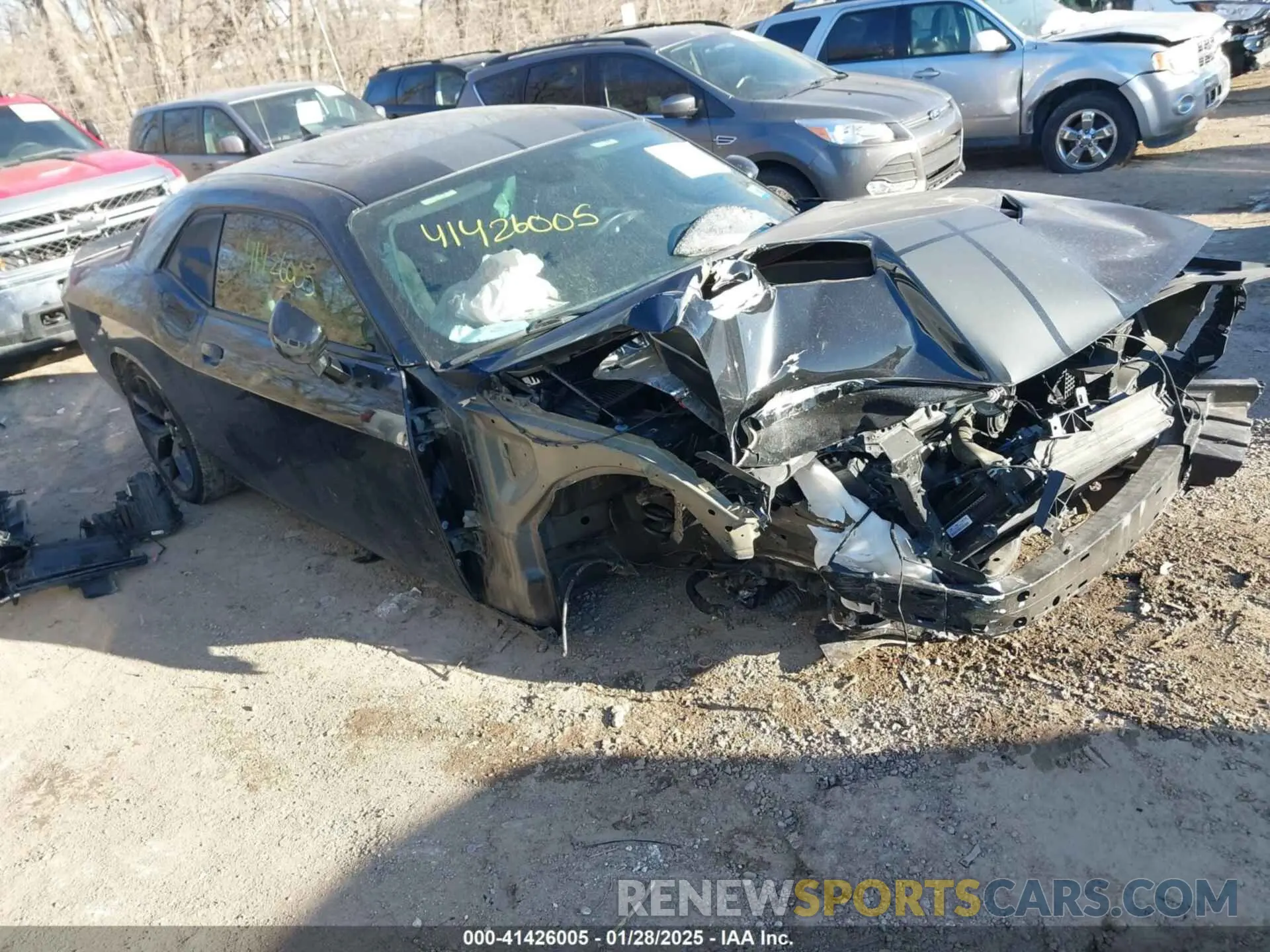 1 Photograph of a damaged car 2C3CDZAGXKH663368 DODGE CHALLENGER 2019
