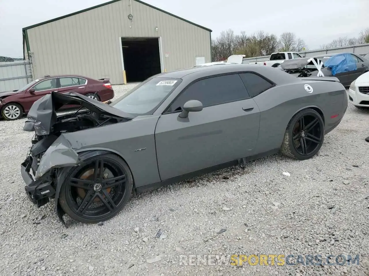 1 Photograph of a damaged car 2C3CDZBT2KH550896 DODGE CHALLENGER 2019