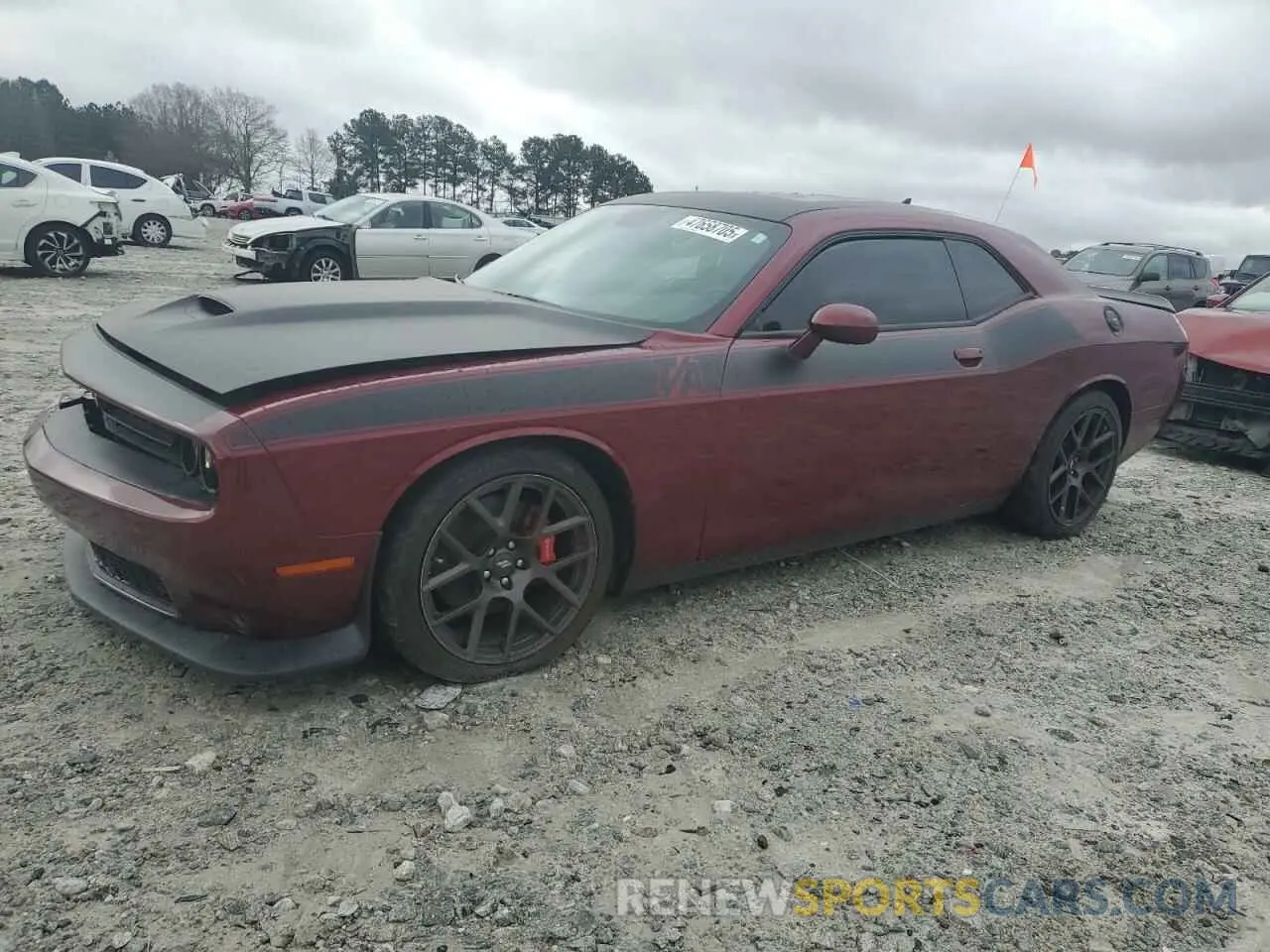 1 Photograph of a damaged car 2C3CDZBT3KH521858 DODGE CHALLENGER 2019