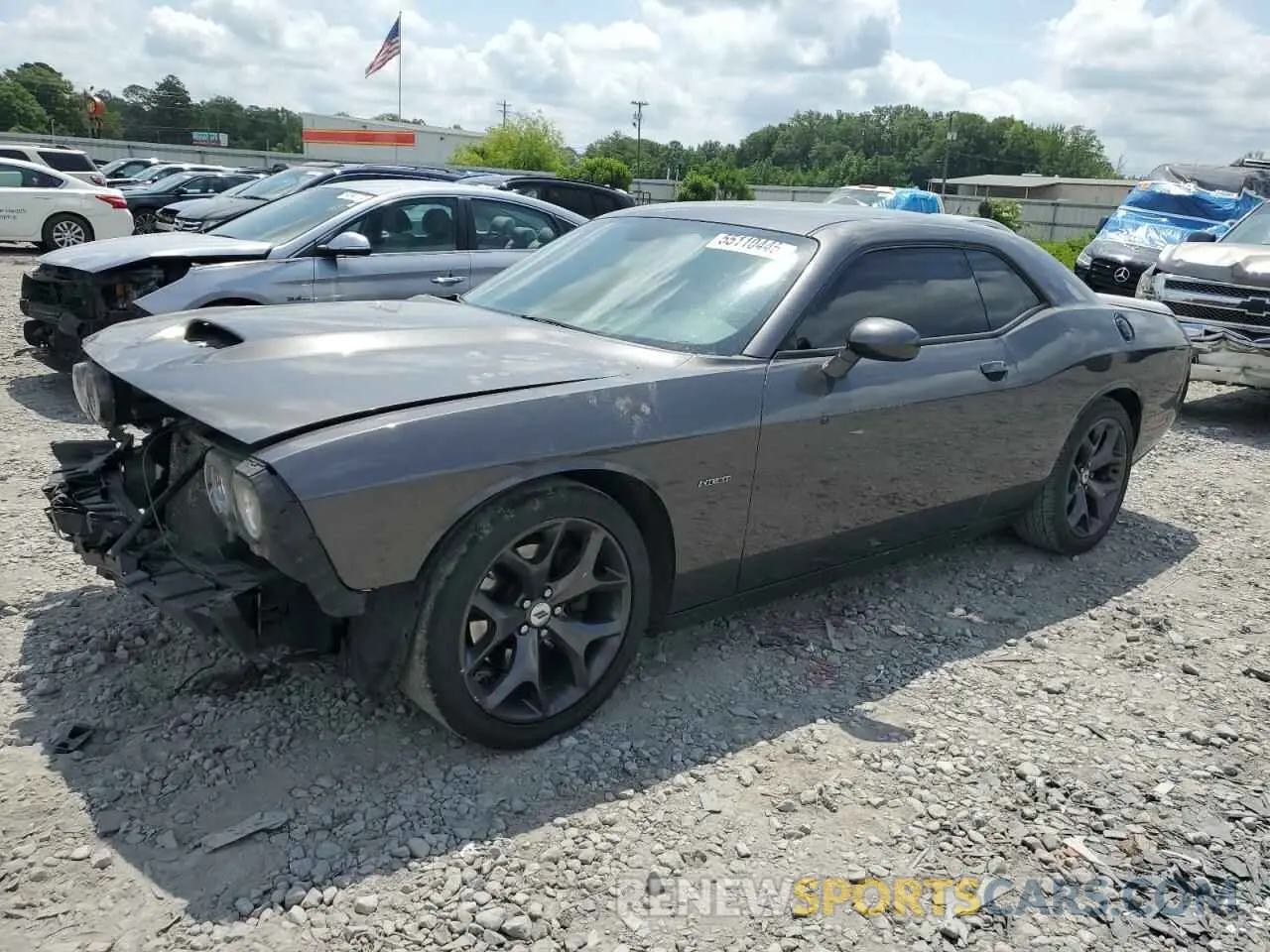 1 Photograph of a damaged car 2C3CDZBT4KH606420 DODGE CHALLENGER 2019
