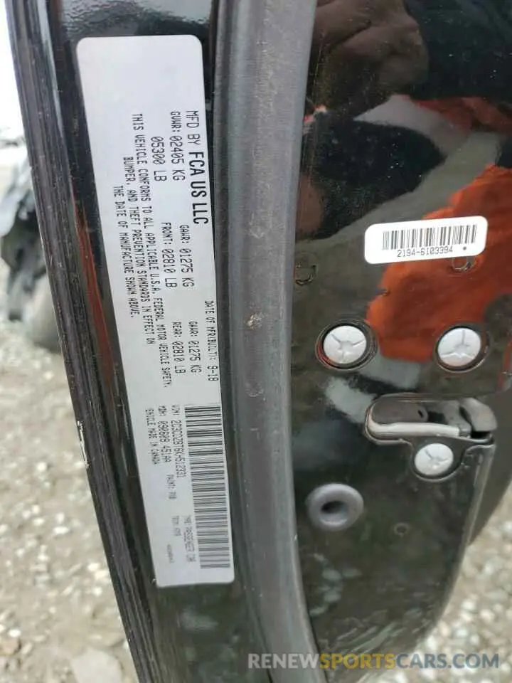 13 Photograph of a damaged car 2C3CDZBT6KH512331 DODGE CHALLENGER 2019