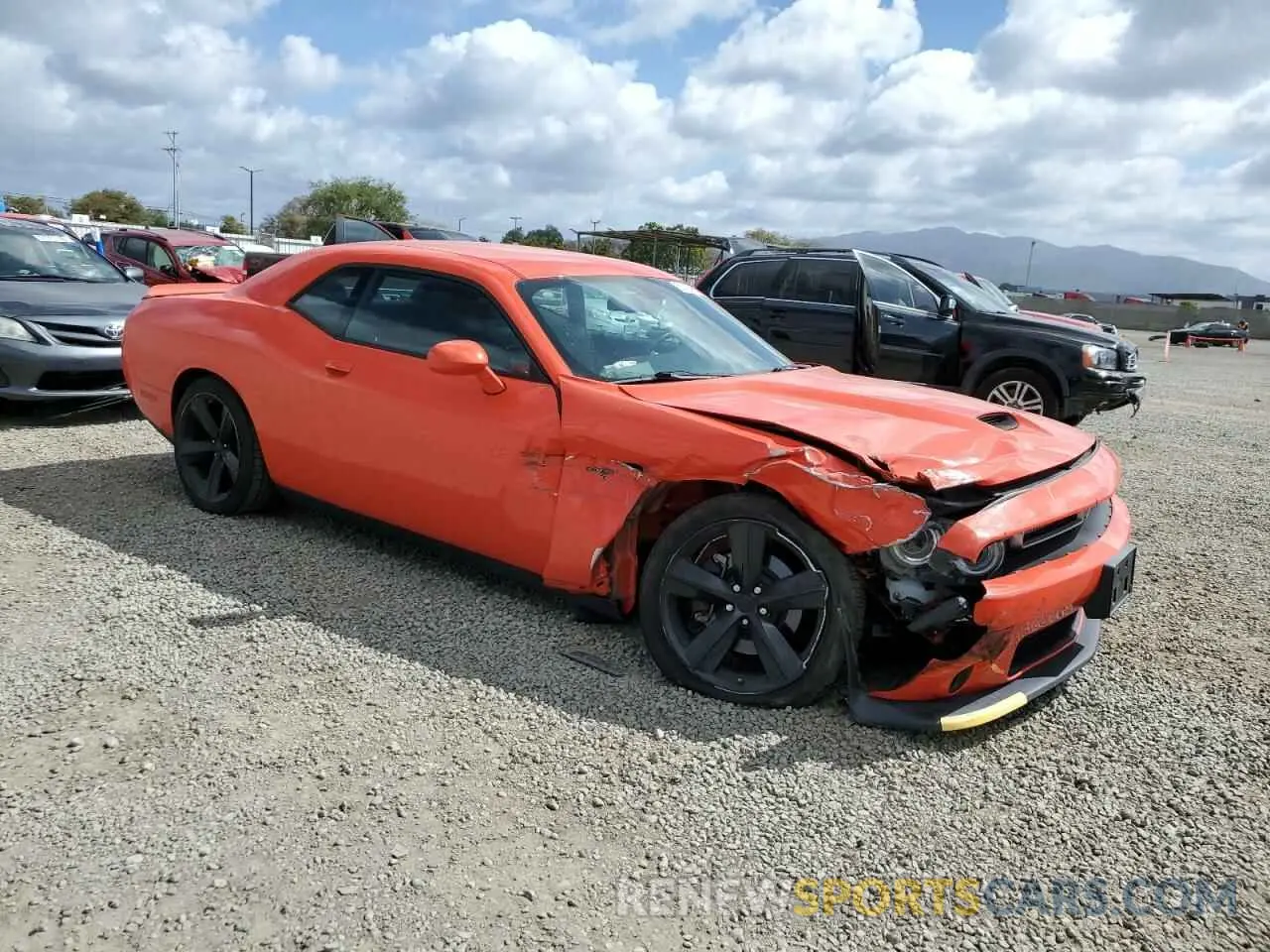 4 Photograph of a damaged car 2C3CDZBT6KH640746 DODGE CHALLENGER 2019