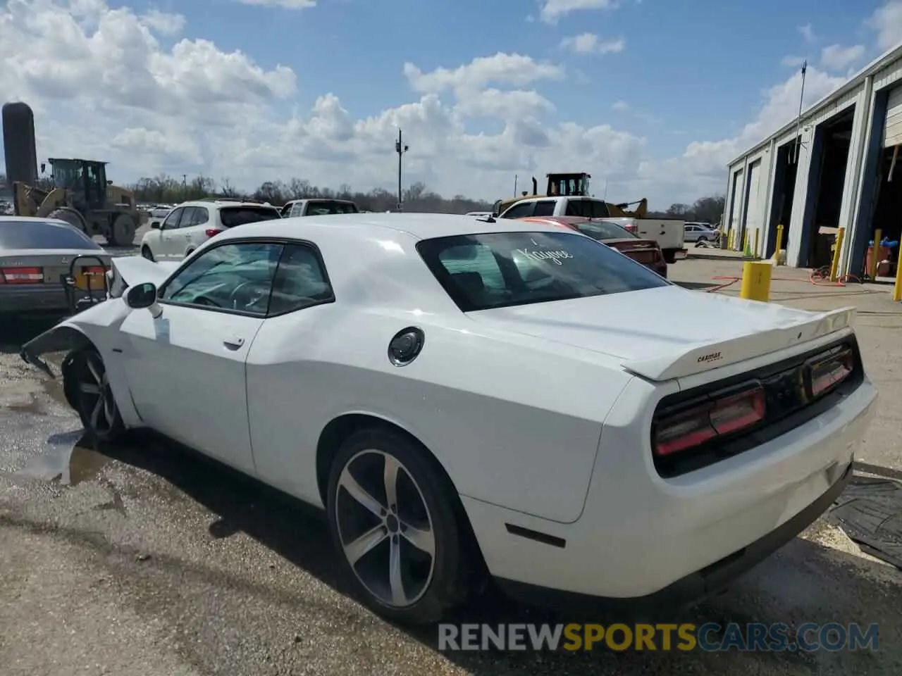 2 Photograph of a damaged car 2C3CDZBT7KH629402 DODGE CHALLENGER 2019